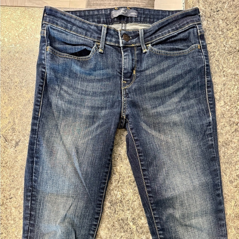 Levi's Blue Skinny Jeans with Authentic Fading